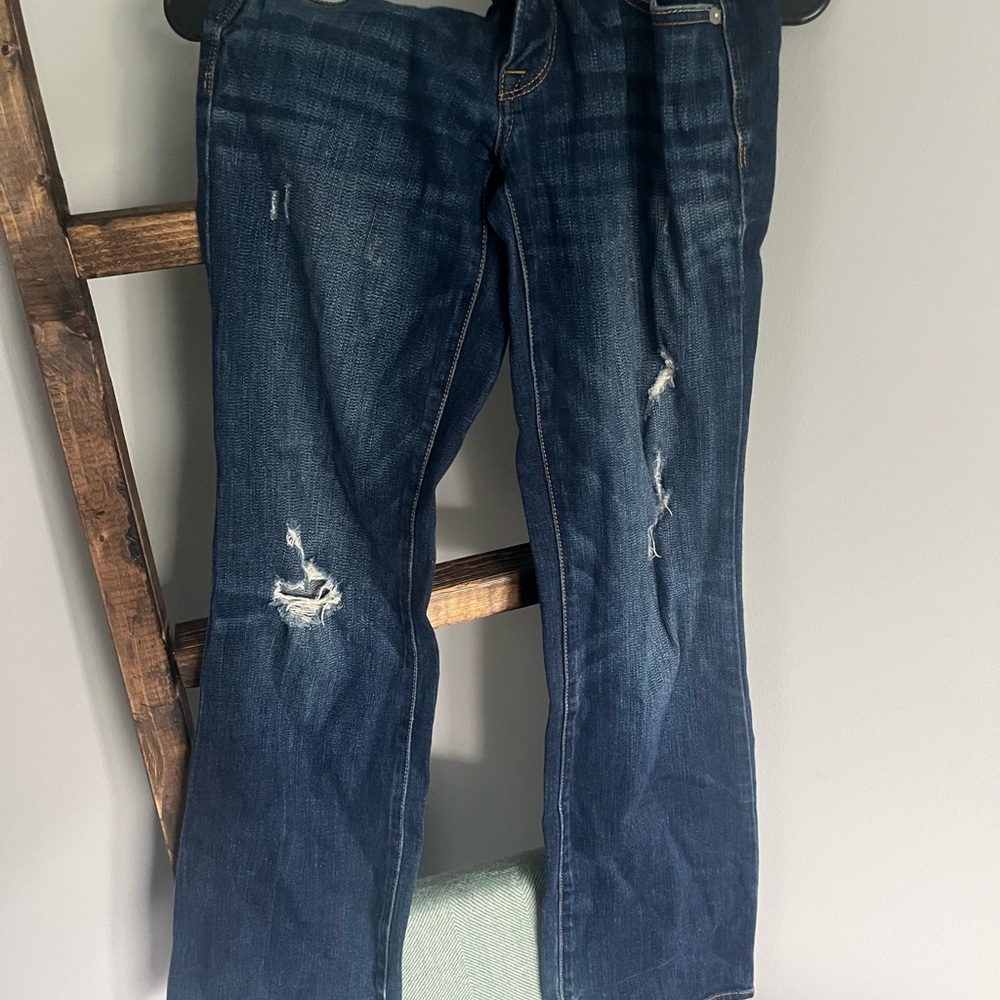 Classic Blue Distressed Jeans